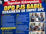 PJS Babel Serahkan SK Empat DPC3