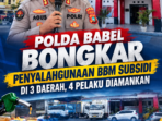 Polda Babel Ungkap Penyalahgunaan BBM Bersubsidi